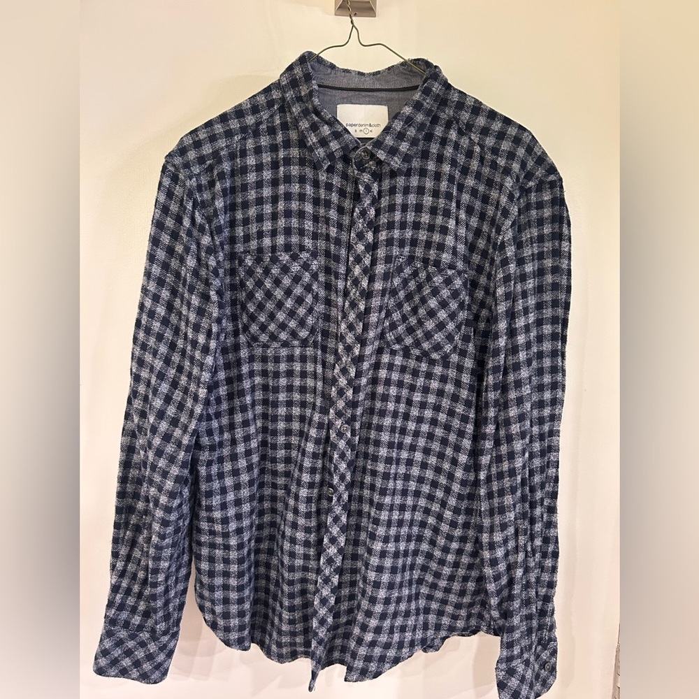 Men's Blue Checkered Shirt
